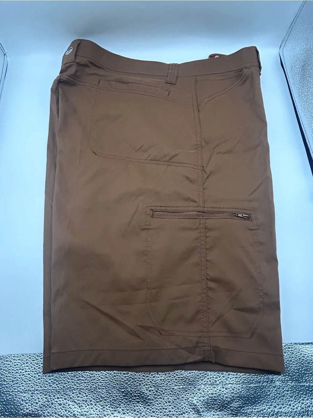 Wrangler Brown Outdoor Cargo Shorts with Flex Waistband